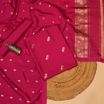 Pink Gold-Print Dupatta