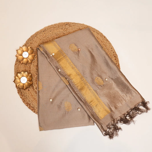 Brown Silk Dupatta