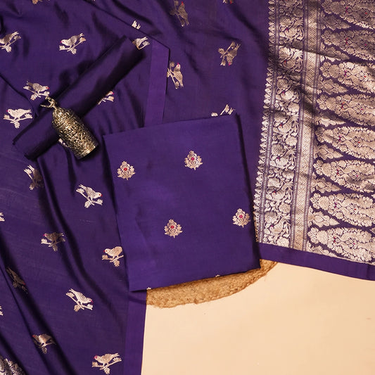 Purple Embellished Dupatta