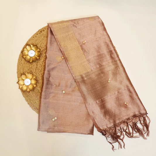 Brown Silk Dupatta