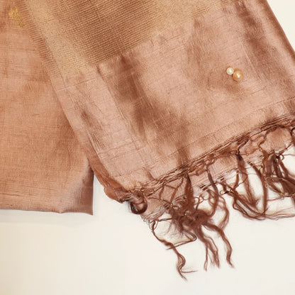 Brown Silk Dupatta