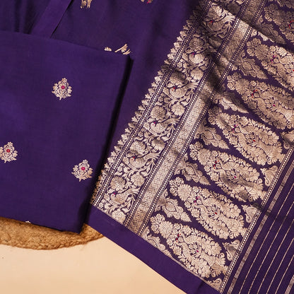 Purple Embellished Dupatta
