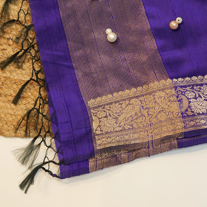 Royal Purple Silk Dupatta