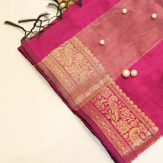 Pink Silk Dupatta