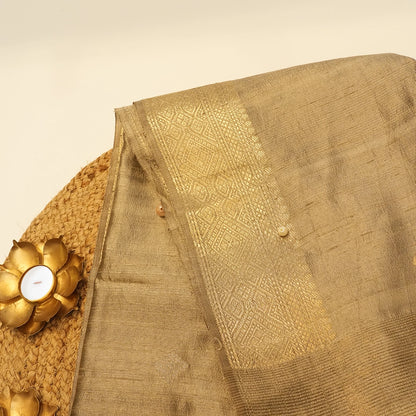Nude Brown Silk Dupatta