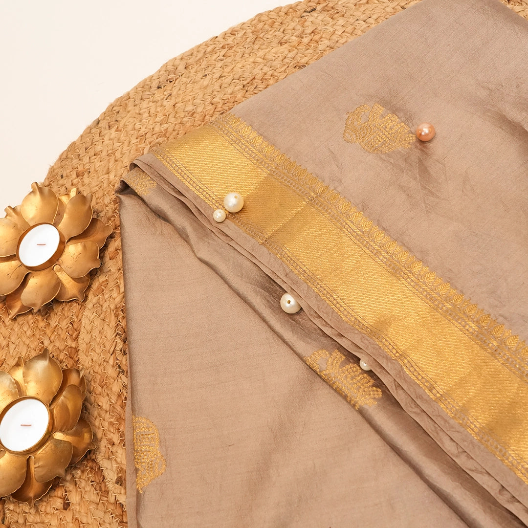 Brown Silk Dupatta