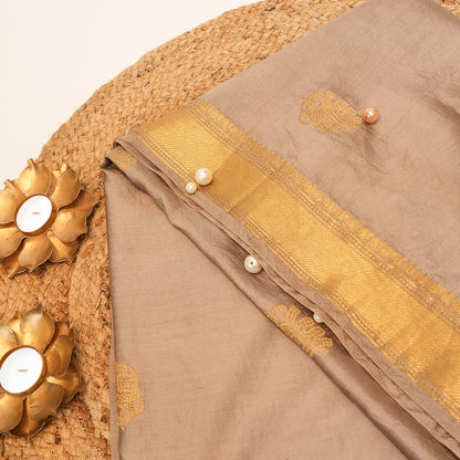 Brown Silk Dupatta
