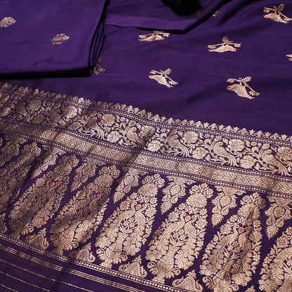 Purple Embellished Dupatta