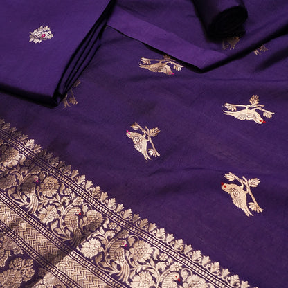 Purple Embellished Dupatta