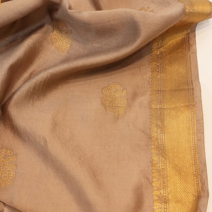 Brown Silk Dupatta