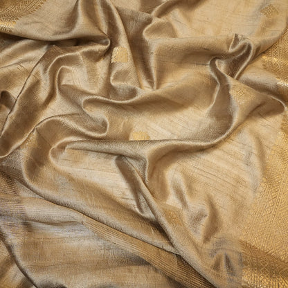 Nude Brown Silk Dupatta