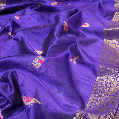Royal Purple Silk Dupatta