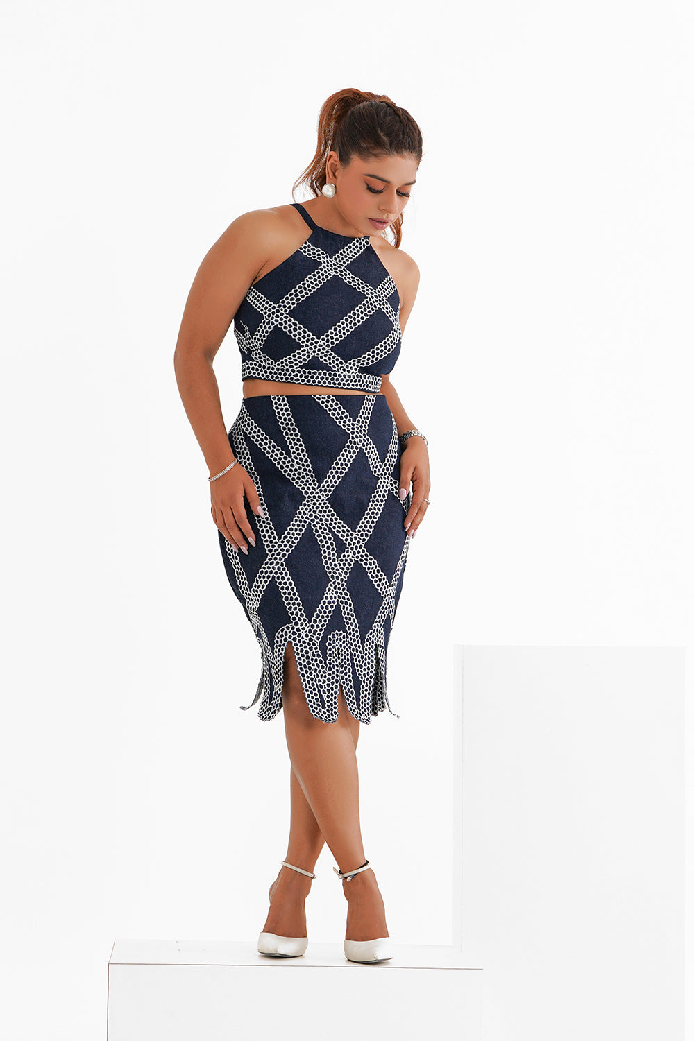 Denim Bodycon Co-ord Set