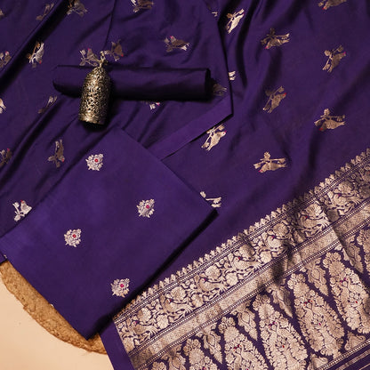 Purple Embellished Dupatta