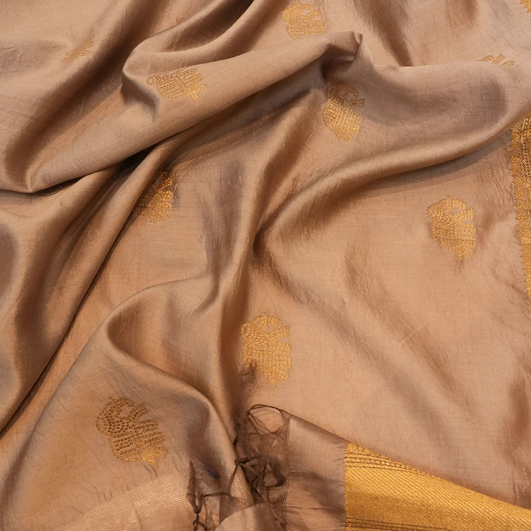 Brown Silk Dupatta
