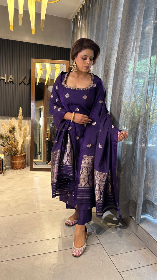 Purple Traditional Ethnic Dress